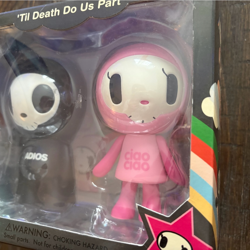 tokidoki 'Til Death Do Us Part adios and ciao ciao Black Vinyl Figure Set nib - Picture 3 of 7